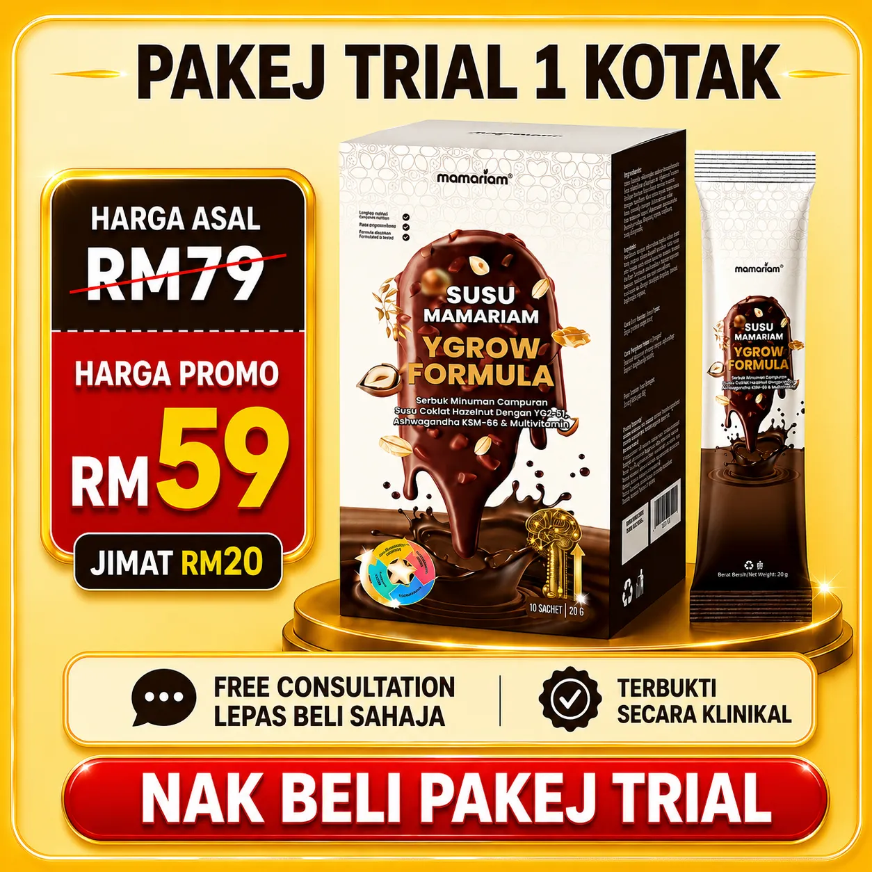 1 KOTAK SUSU YGROW FORMULA