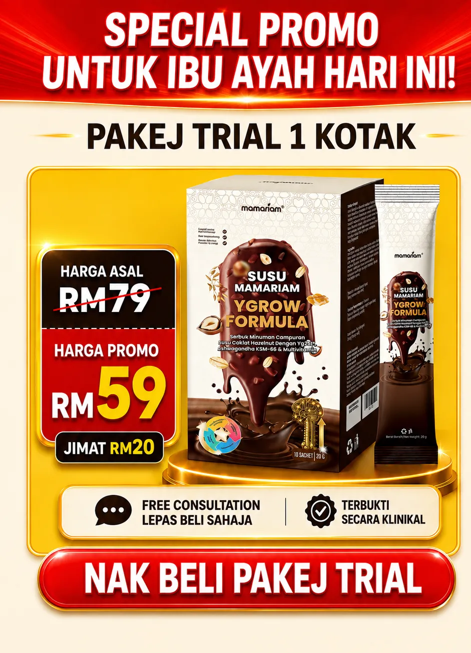 Pakej Trial Susu Mamariam YGrow Formula RM59